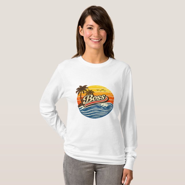 T-shirt Conception de Boss Retro Sunset (Devant entier)
