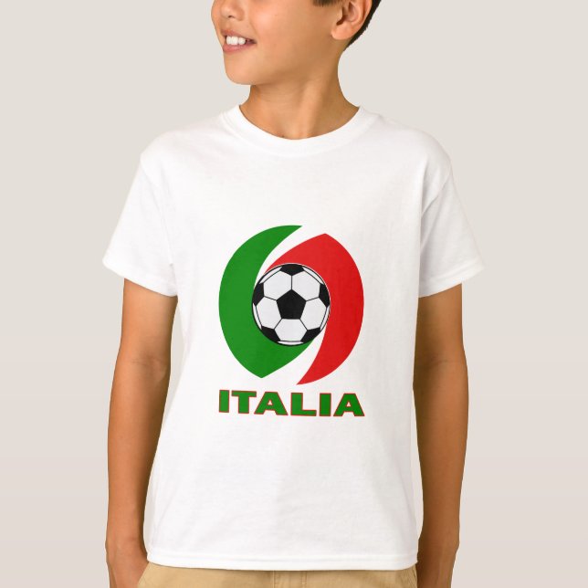 T-shirt Conception de boule de drapeau de l'Italie Italie (Devant)