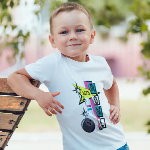 T-shirt Conception de bowling rose