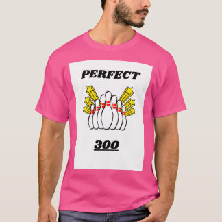 T-SHIRT CONCEPTION DE BOWLING SCORE PARFAIT 300 T