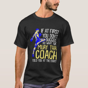 T-shirt Conception de boxe d'entraîneur de Muay Thai drôle