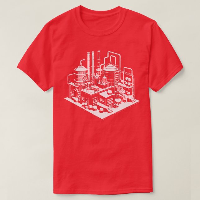 T-shirt conception de brasserie rétro (Design devant)
