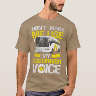 T-shirt Conception De Bus Pour Les Conducteurs D'Autobus O