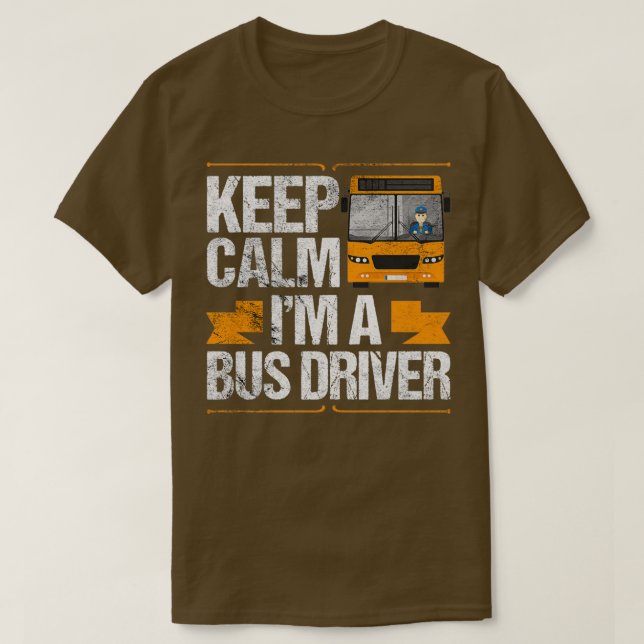 T-shirt Conception De Bus Pour Les Conducteurs D'Autocars  (Design devant)