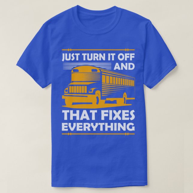 T-shirt Conception De Bus Pour Les Conducteurs D'Autocars  (Design devant)
