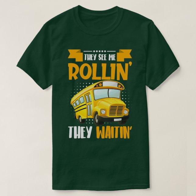 T-shirt Conception De Bus Pour Les Conducteurs D'Autocars  (Design devant)