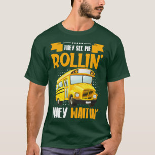 T-shirt Conception De Bus Pour Les Conducteurs D'Autocars 