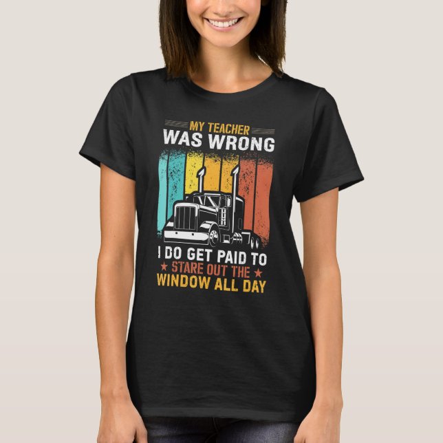 T-shirt Conception de camionneur drôle pour amateur de sem (Devant)