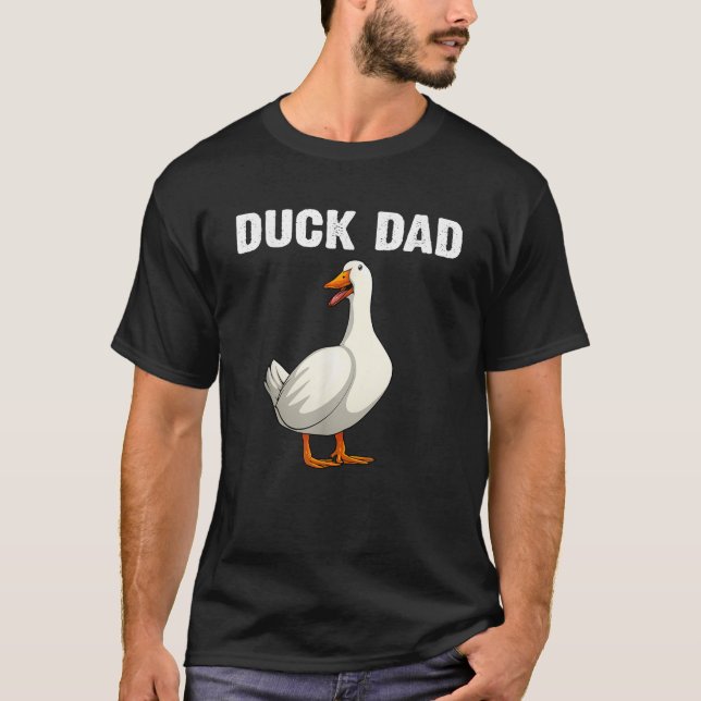 T-shirt Conception de canard mignon pour papa hommes oisea (Devant)