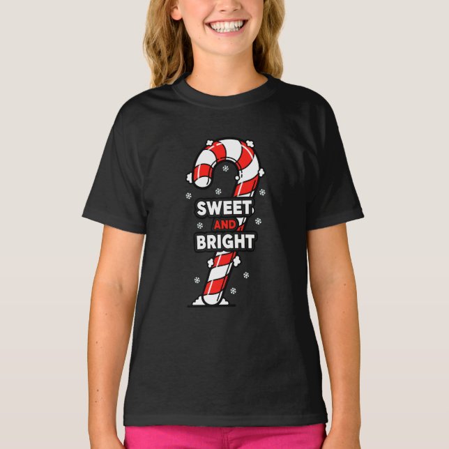 T-shirt Conception de canne à sucre douce et lumineuse (Devant)