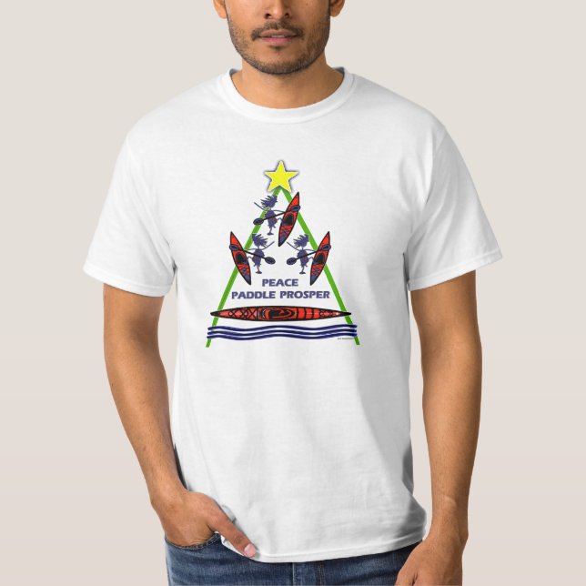T-shirt Conception de canoë de kayak de palette de (Devant)