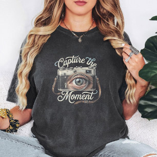 T-shirt Conception de capture de l'instant avec l'œil de c