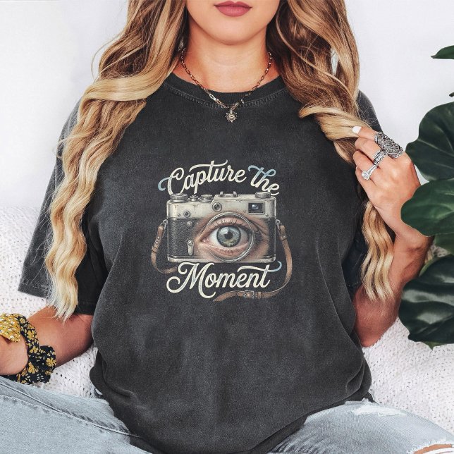T-shirt Conception de capture de l'instant avec l'œil de c (Créateur téléchargé)