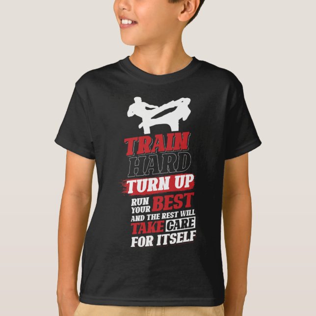 T-shirt Conception de cardio kickboxing pour kickboxeur (Devant)