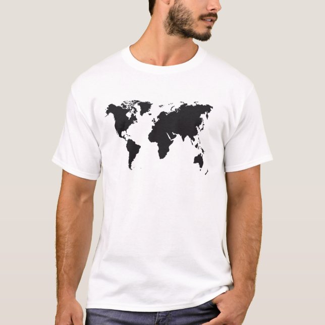T-shirt conception de carte (Devant)