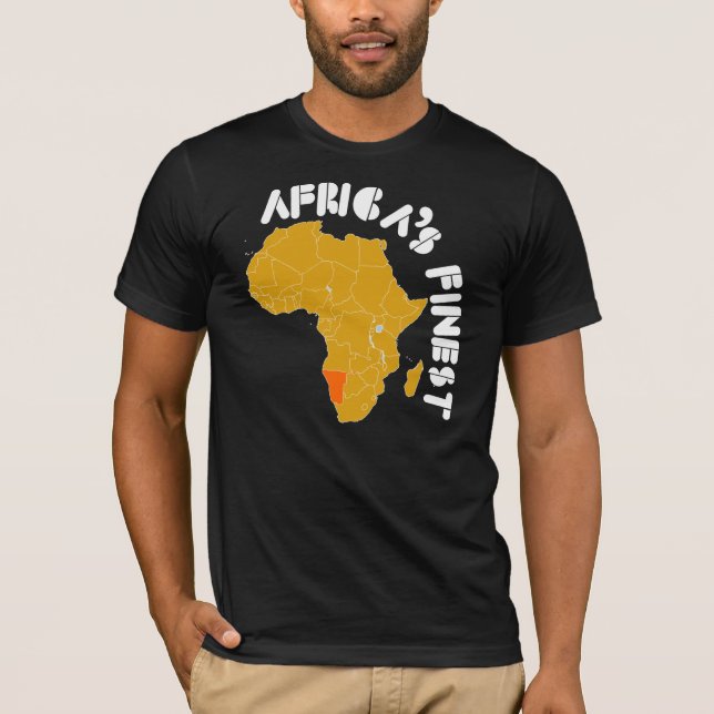 T-shirt Conception de carte de la Namibie, Afrique (Devant)