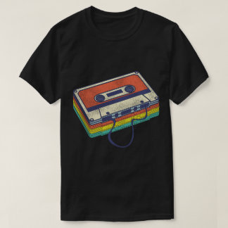 T-shirt Conception de cassette rétro