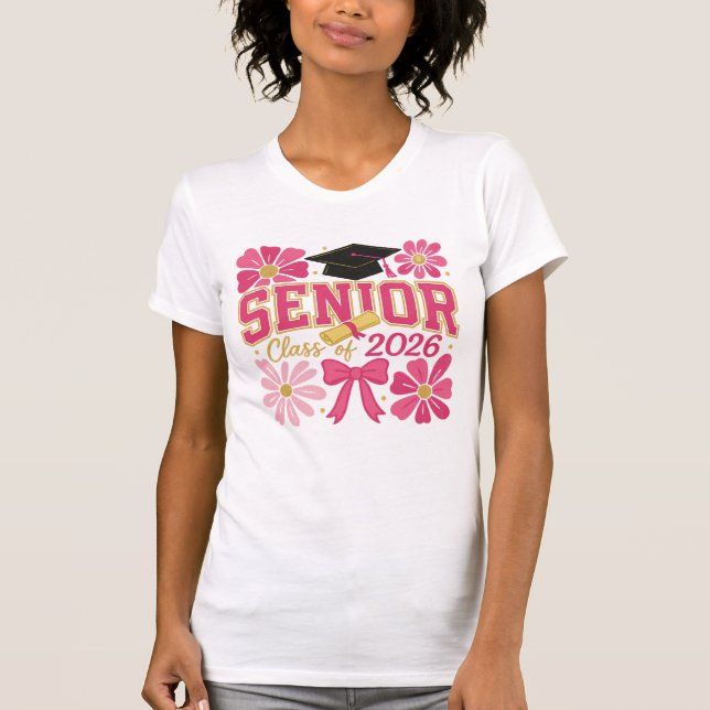 T-shirt Conception de célébration de la promotion 2026 (Devant)