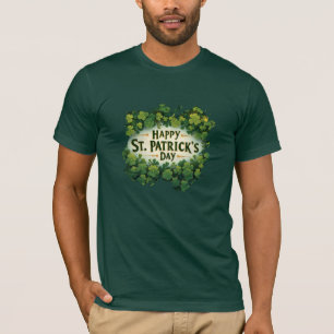 T-shirt Conception de célébration du trèfle irlandais