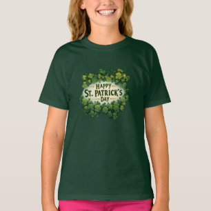 T-shirt Conception de célébration du trèfle irlandais