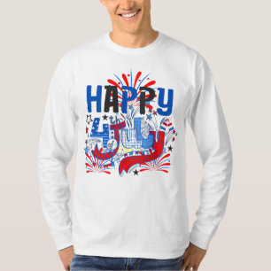 T-shirt Conception de célébration patriotique du 4 juillet