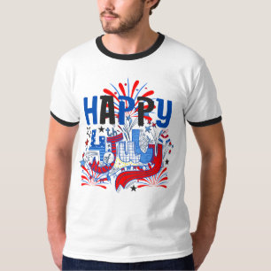 T-shirt Conception de célébration patriotique du 4 juillet