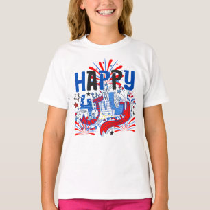 T-shirt Conception de célébration patriotique du 4 juillet