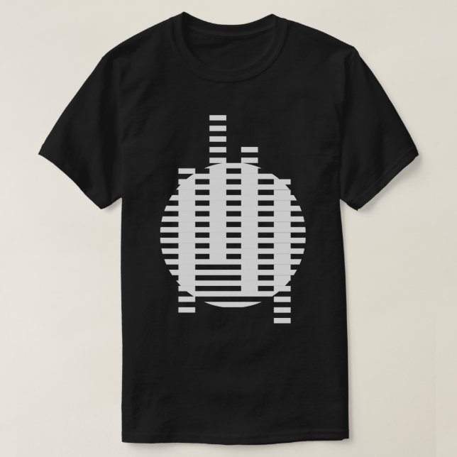 T-shirt conception de cercle géométrique (Design devant)
