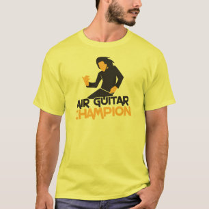T-shirt Conception de champion d'Air guitar