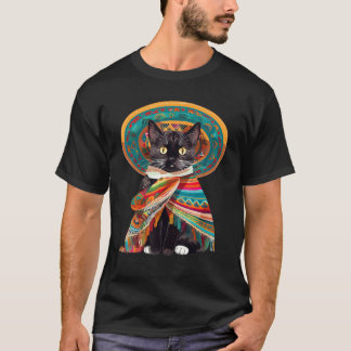 T-shirt Conception de chat Cinco De Mayo pour femmes