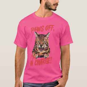 T-shirt Conception de chat drôle, pattes éteintes, je suis