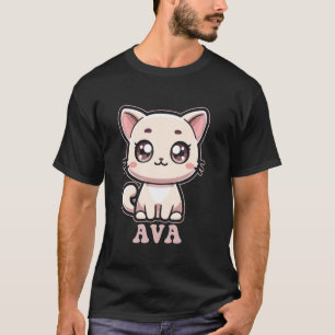 T-shirt Conception de chat Kitty mignon pour les filles no