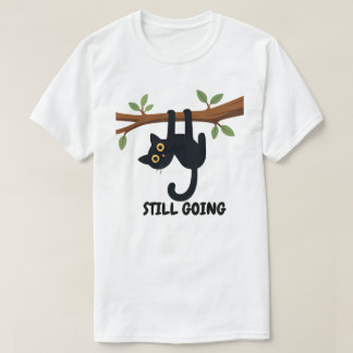 T-shirt Conception de chat pendu motivant