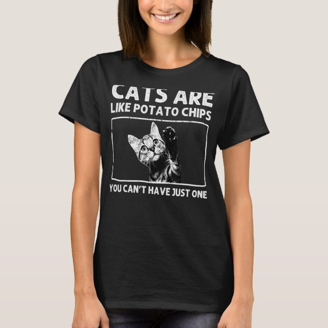 T-shirt Conception De Chat Pour Hommes Femmes Cute Kitty K (Devant)