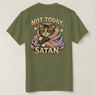 T-shirt Conception de chat sassy « Pas aujourd'hui Satan »