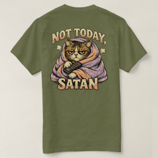 T-shirt Conception de chat sassy « Pas aujourd'hui Satan »