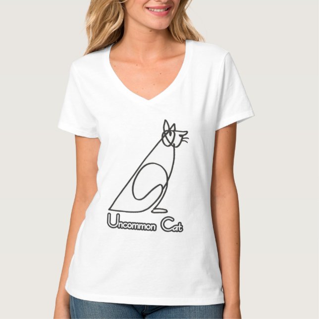 T-shirt Conception de chat unique (Devant)