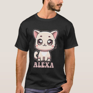 T-shirt Conception de chaton mignon Alexa pour les filles