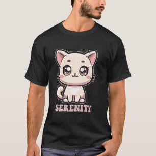 T-shirt Conception de chaton mignon Serenity pour les fill