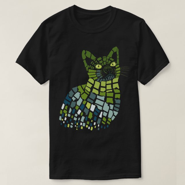T-shirt Conception de chats Abstraits (Design devant)