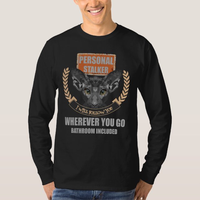 T-shirt Conception de chats Orientaux à courte distance (Devant)