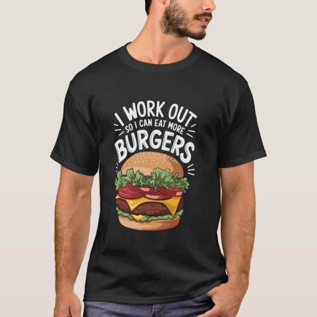T-shirt Conception de cheeseburger de restauration rapide  (Devant)