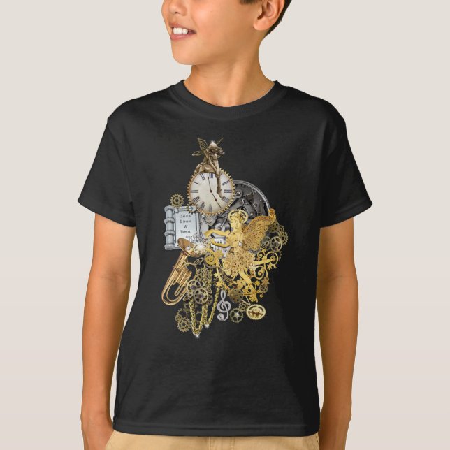 T-shirt Conception de chemise à l'histoire de Steampunk (Devant)