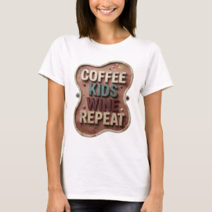 T-shirt Conception de chemise artistique sarcelle ENFANTS