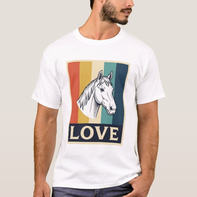 T-shirt Conception de chemise avec gravure rétro sur l'amo (Devant)
