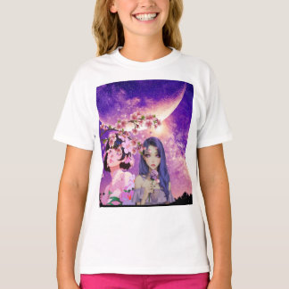 T-shirt conception de chemise blanche princesse 