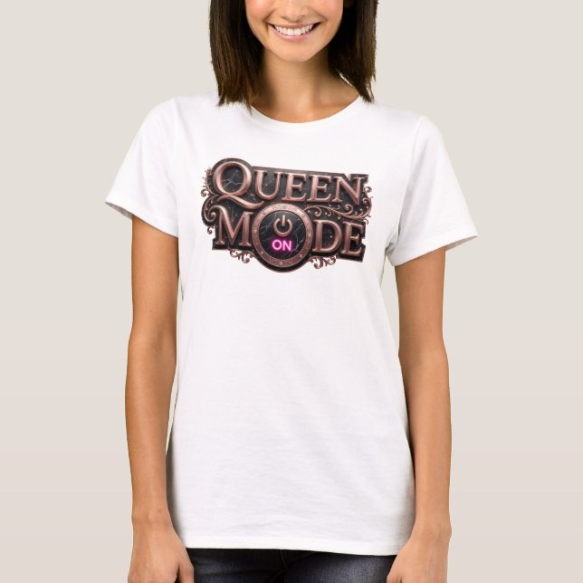 T-shirt Conception de chemise Chic Red QUEEN MODE (Devant)