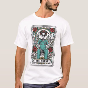 T-shirt Conception de chemise de carte de tarot d'infirmiè