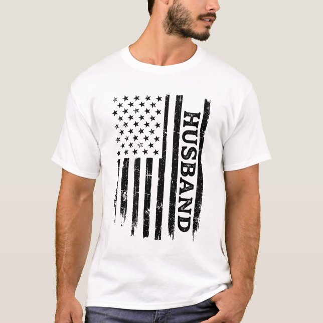T-shirt Conception de chemise de drapeau patriotique de ma (Devant)