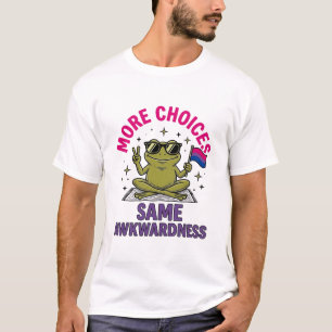 T-shirt Conception de chemise de fierté de grenouille Bi d